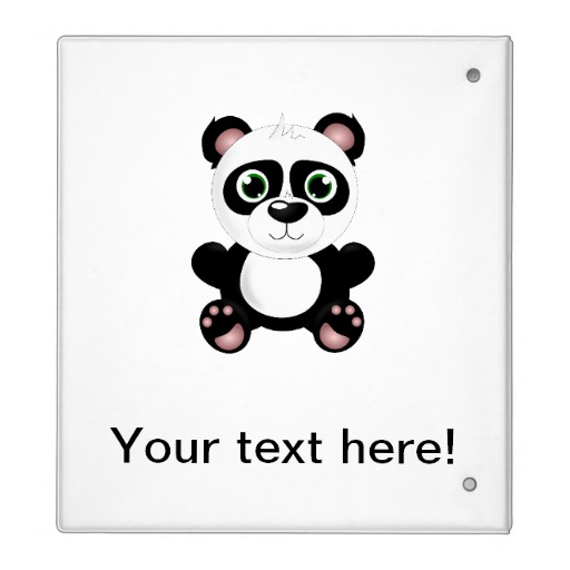Panda bear cartoon 3 ring binder | Zazzle - ClipArt Best - ClipArt Best