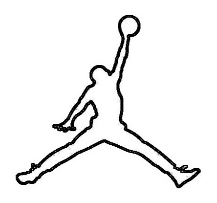 Michael Jordan Logo Coloring Pages Sketch Coloring Page