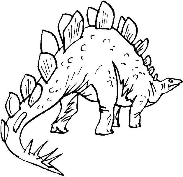 Stegosaurus coloring pages - Prehistoric stegosaurus - ClipArt Best ...