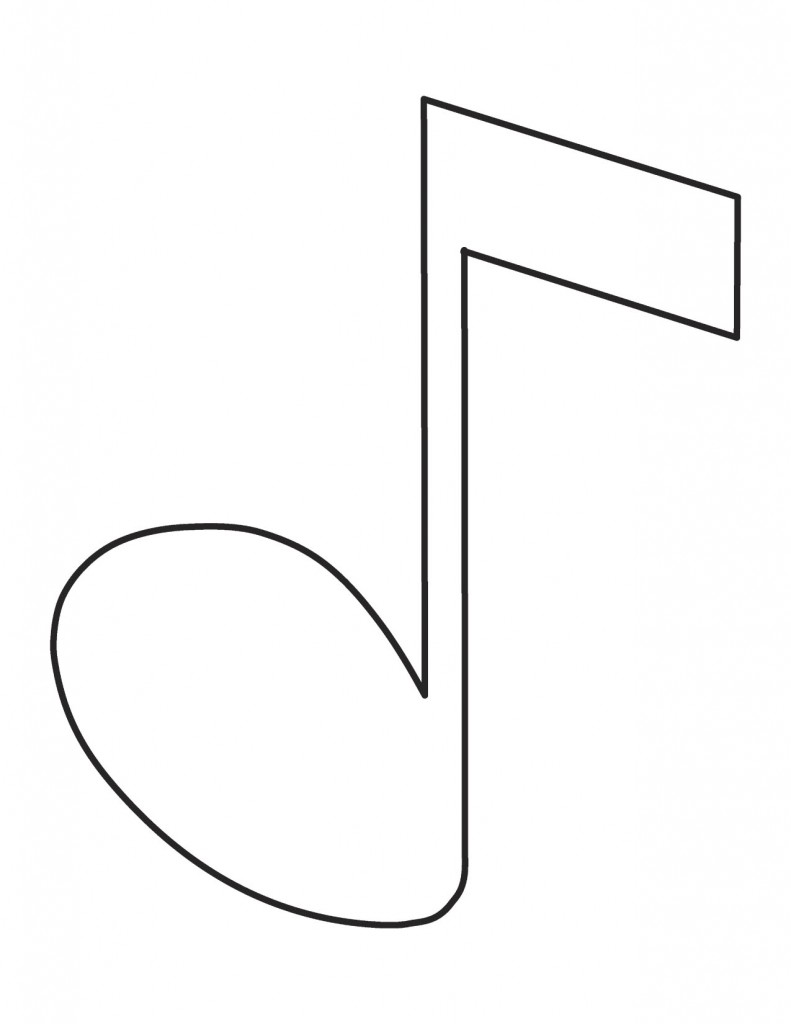 Stencil Musical Notes Printable - ClipArt Best