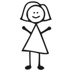 Lady Stick Figure - ClipArt Best