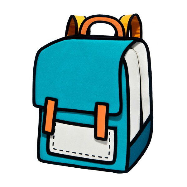 School Backpacks Clipart Hd PNG, Backpack Bag Style Backpack Shape ...