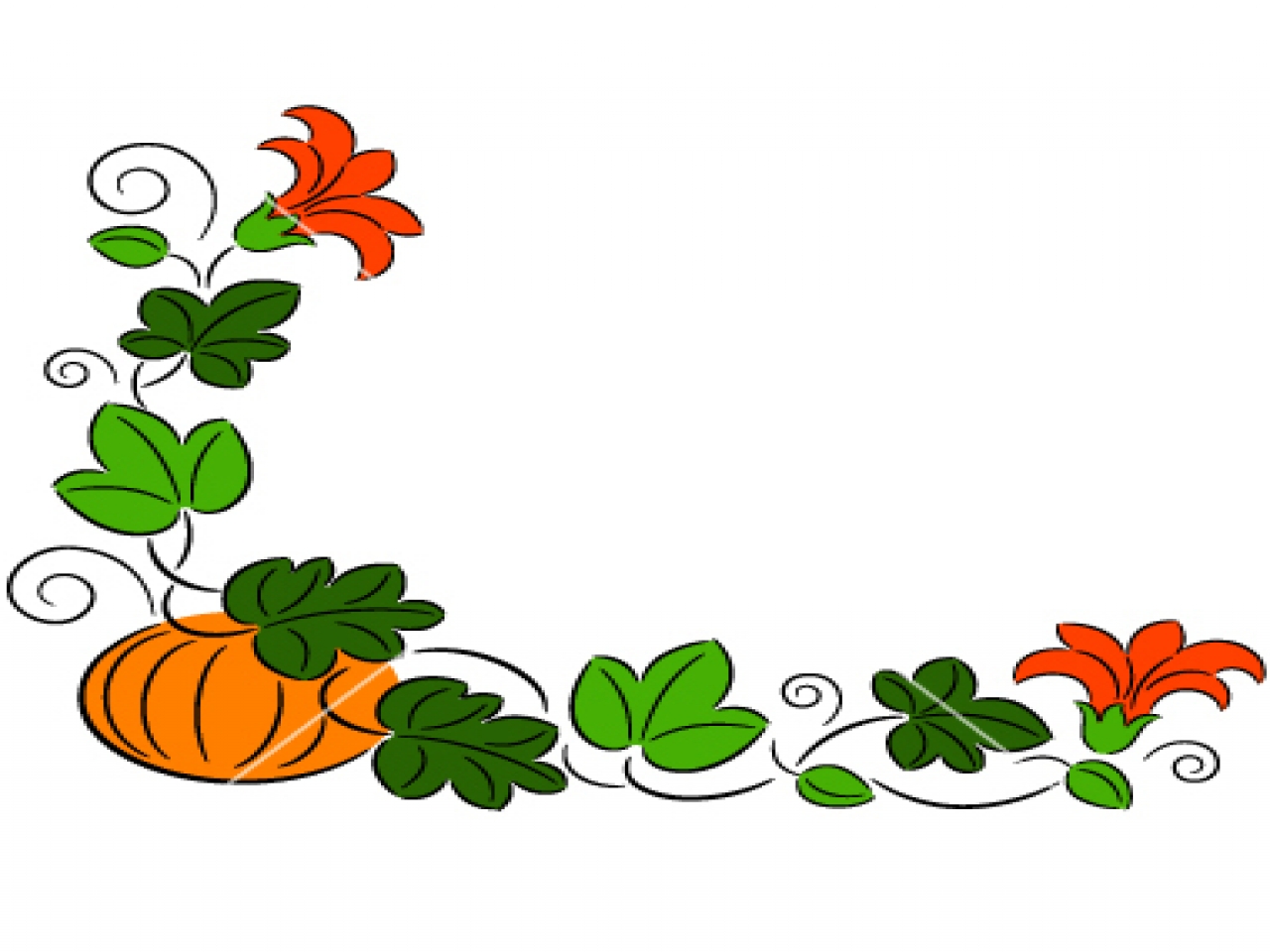 Pumpkins And Fall Pictures Pumpkin Vines Clip Art Cartoon Fall Clipart Best Clipart Best 0074