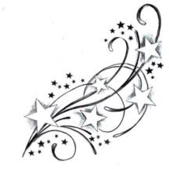 Stars And Swirls Tattoos - ClipArt Best