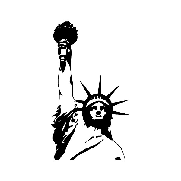 Wall Stickers Figures 55- Statue of Liberty - STENCILS DESIGN ...