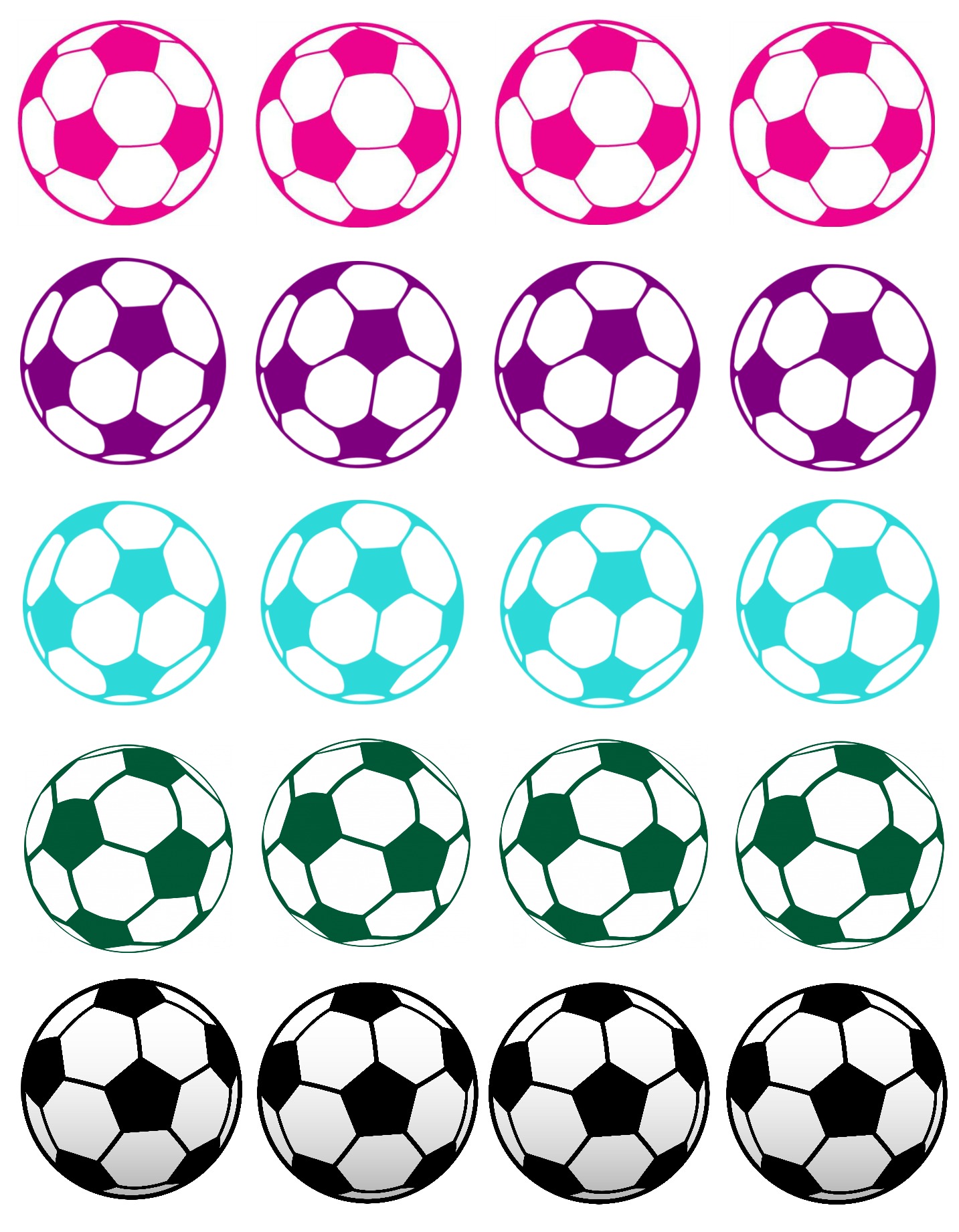 Printable Soccer Stickers - Printable Templates