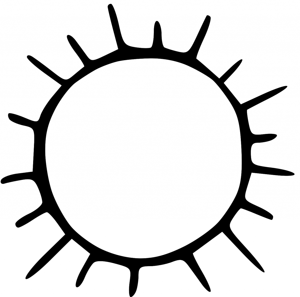 Clipart Of Sun Black And White - ClipArt Best