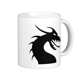 Dragon Silhouette Mugs, Dragon Silhouette Coffee Mugs, Steins ...
