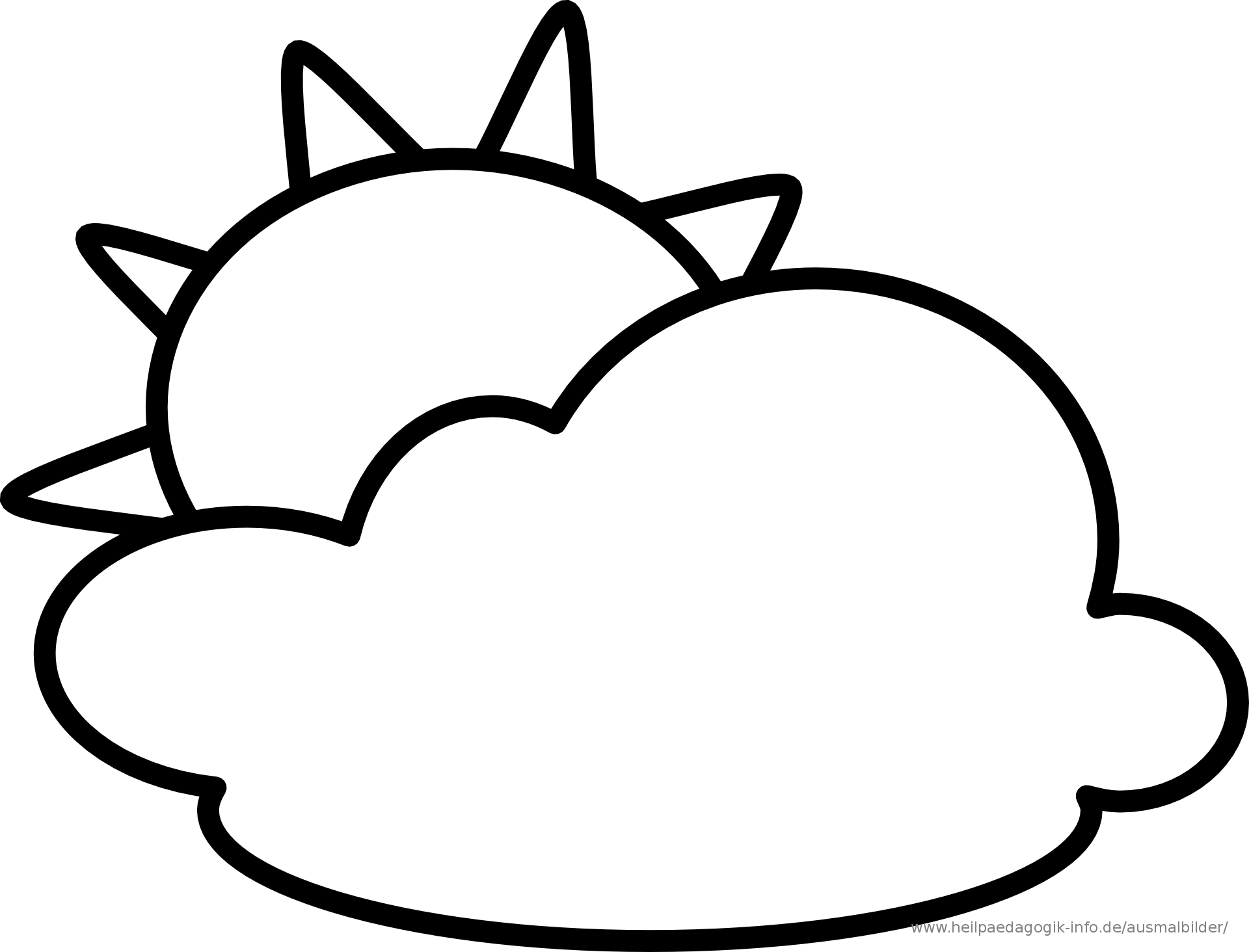 Ausmalbilder Wolken - ClipArt Best - ClipArt Best