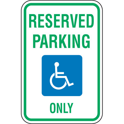 Michigan State Handicap Signs - Reserved Parking Only | Seton - ClipArt ...