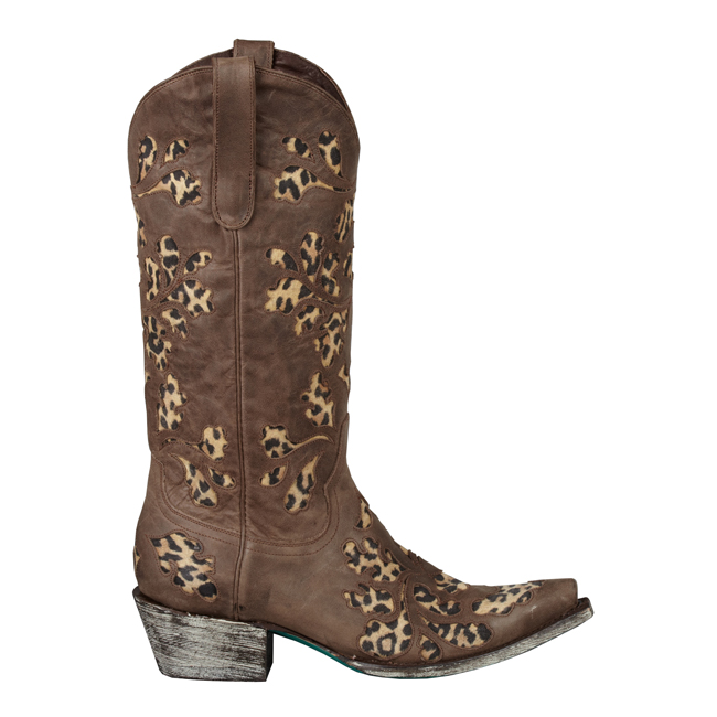 Footwear :: Damask Cowboy Boot in Leopard (by Lane Boots) - Canyon ...