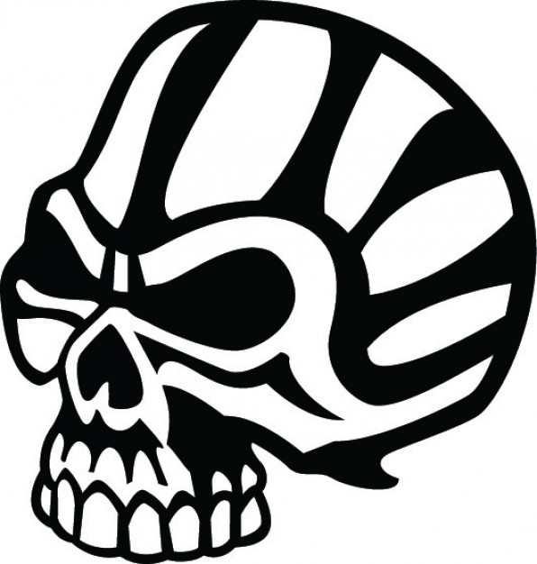 Bad skull in black and white Vector | Free Download - ClipArt Best ...