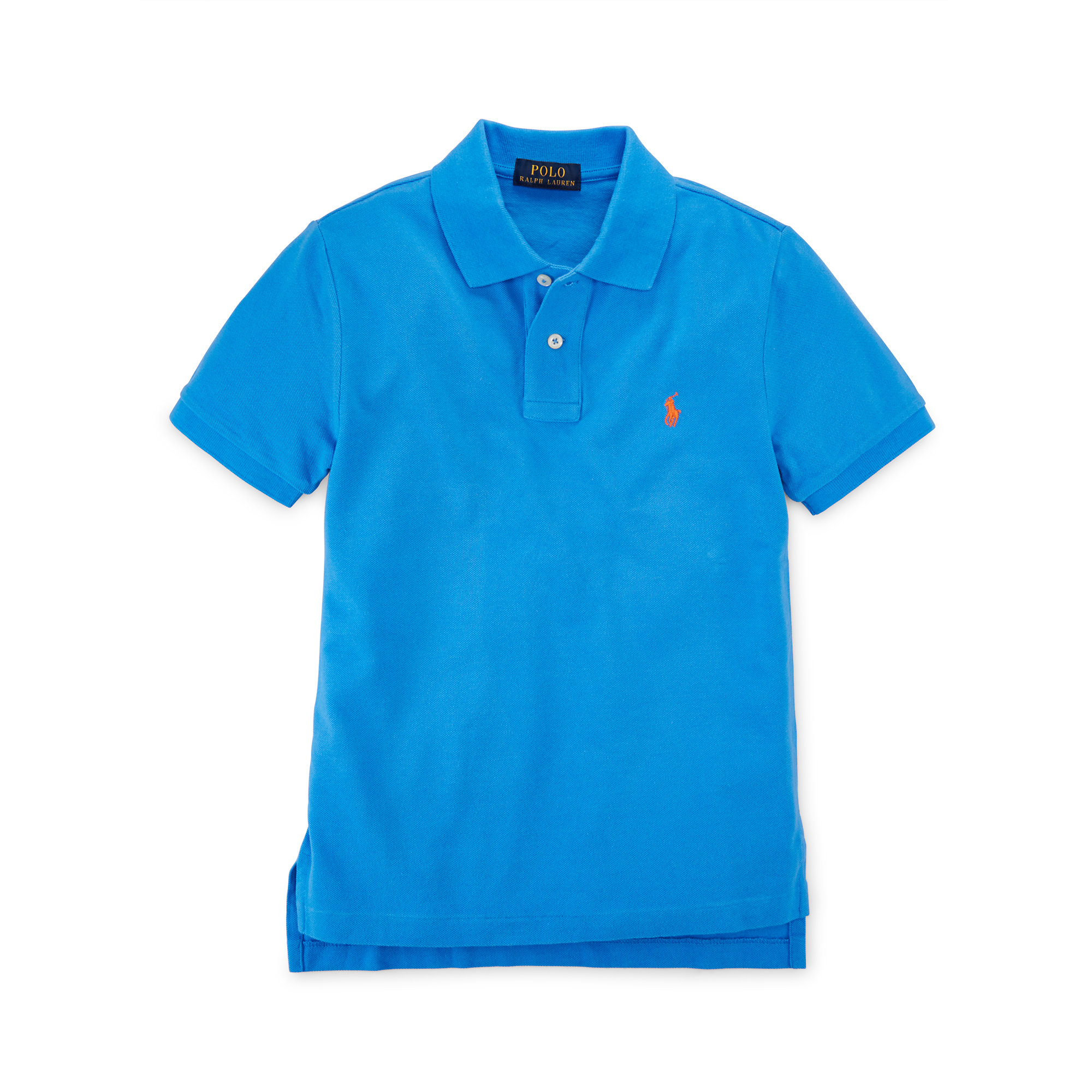 Ralph lauren Custom-fit Cotton Polo Shirt in Blue for Men | Lyst ...
