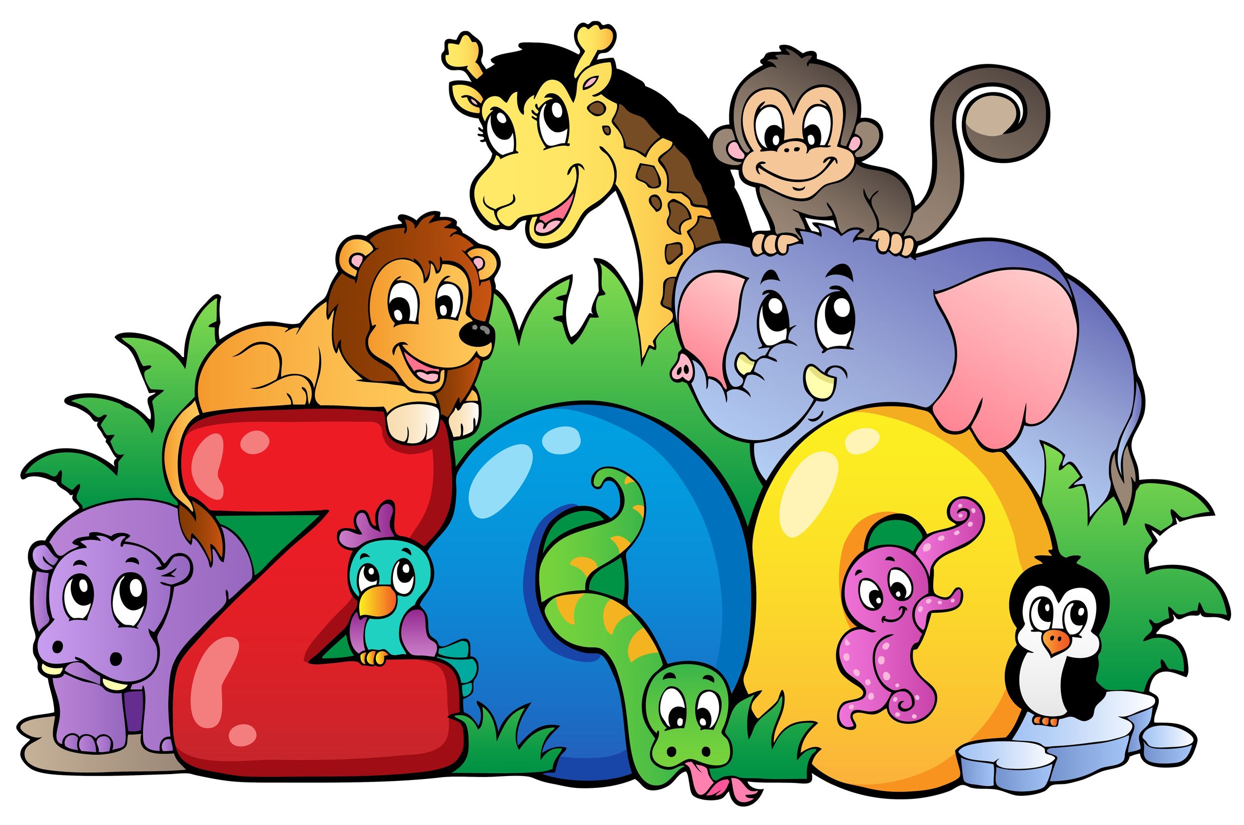 Cartoon Clip Art Of Zoo - IMAGESEE