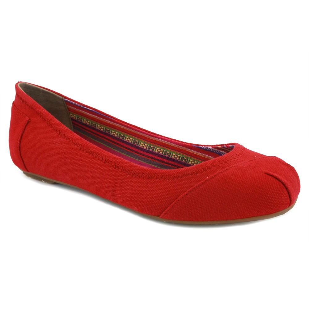 Toms Ballet Womens Canvas Ballerinas Red 023001B12 - ClipArt Best ...