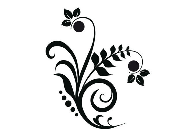 Flower Art Sticker - ClipArt Best