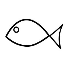 Line Drawing Of A Fish - ClipArt Best