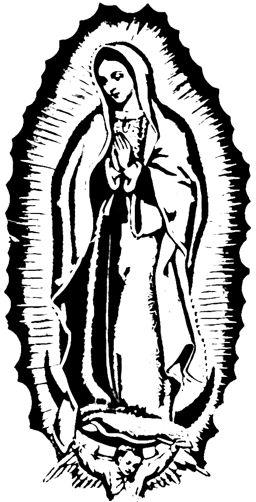 La Virgen De Guadalupe Drawings - ClipArt Best