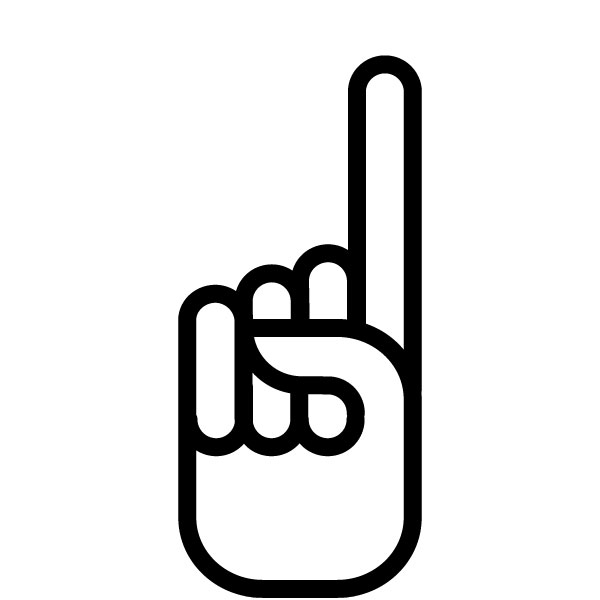 Hand pointing up clipart