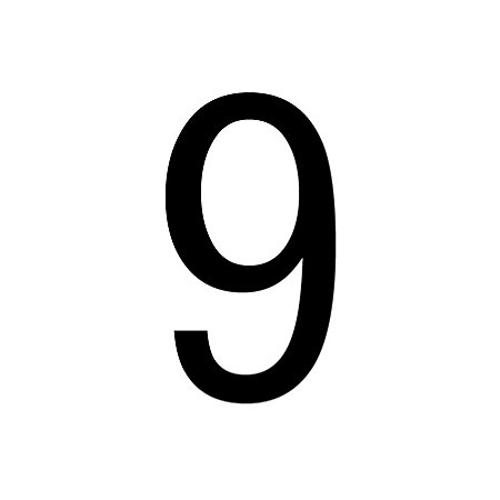 9 Number Template - ClipArt Best