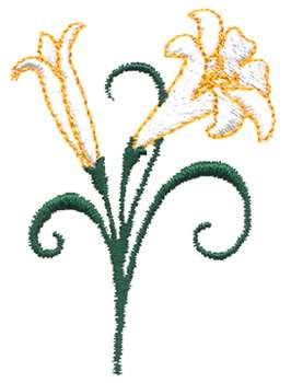 Easter Lily Embroidery Design - ClipArt Best - ClipArt Best