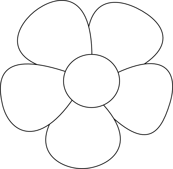 Simple Flower SVG Downloads - Flowers - Download vector clip art ...