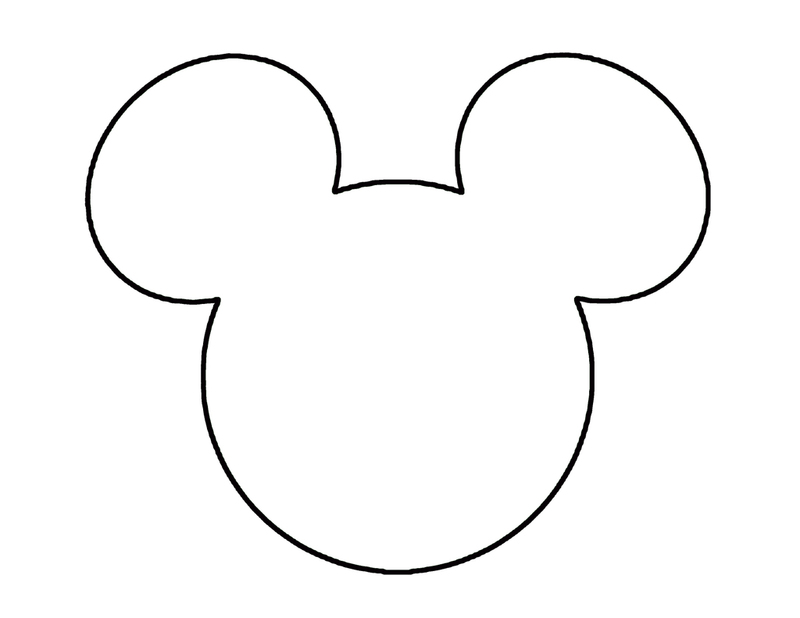 Mickey Mouse Ears Printable Template - Printable World Holiday