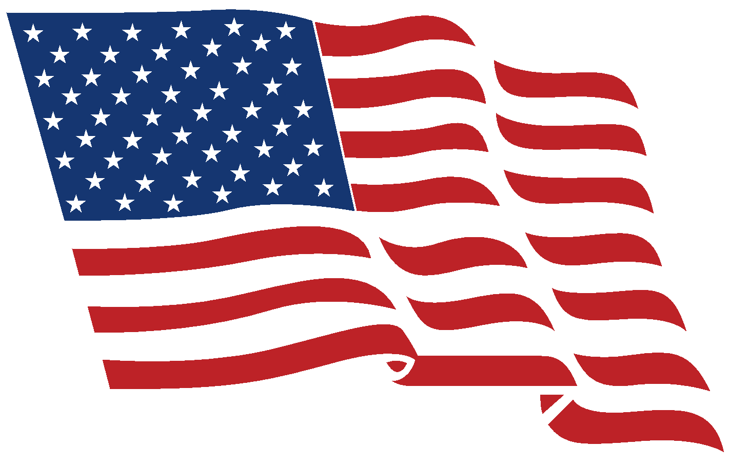 Waving American Flag Clip Art | Mewarnai