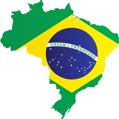 Brazilian Flag On Brazil Map Clip Art, Vector Images ... - ClipArt Best ...