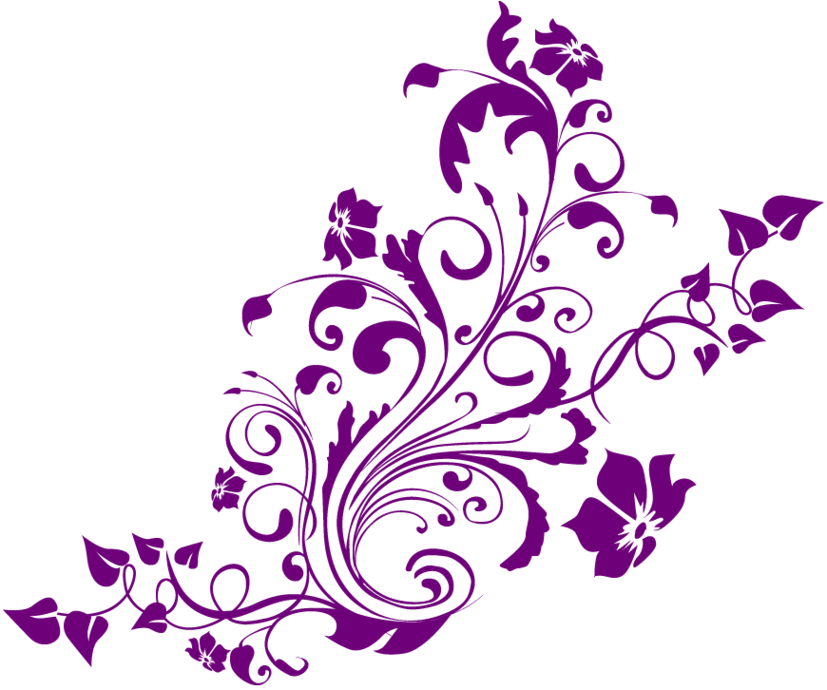 Purple Flower Border Images - ClipArt Best