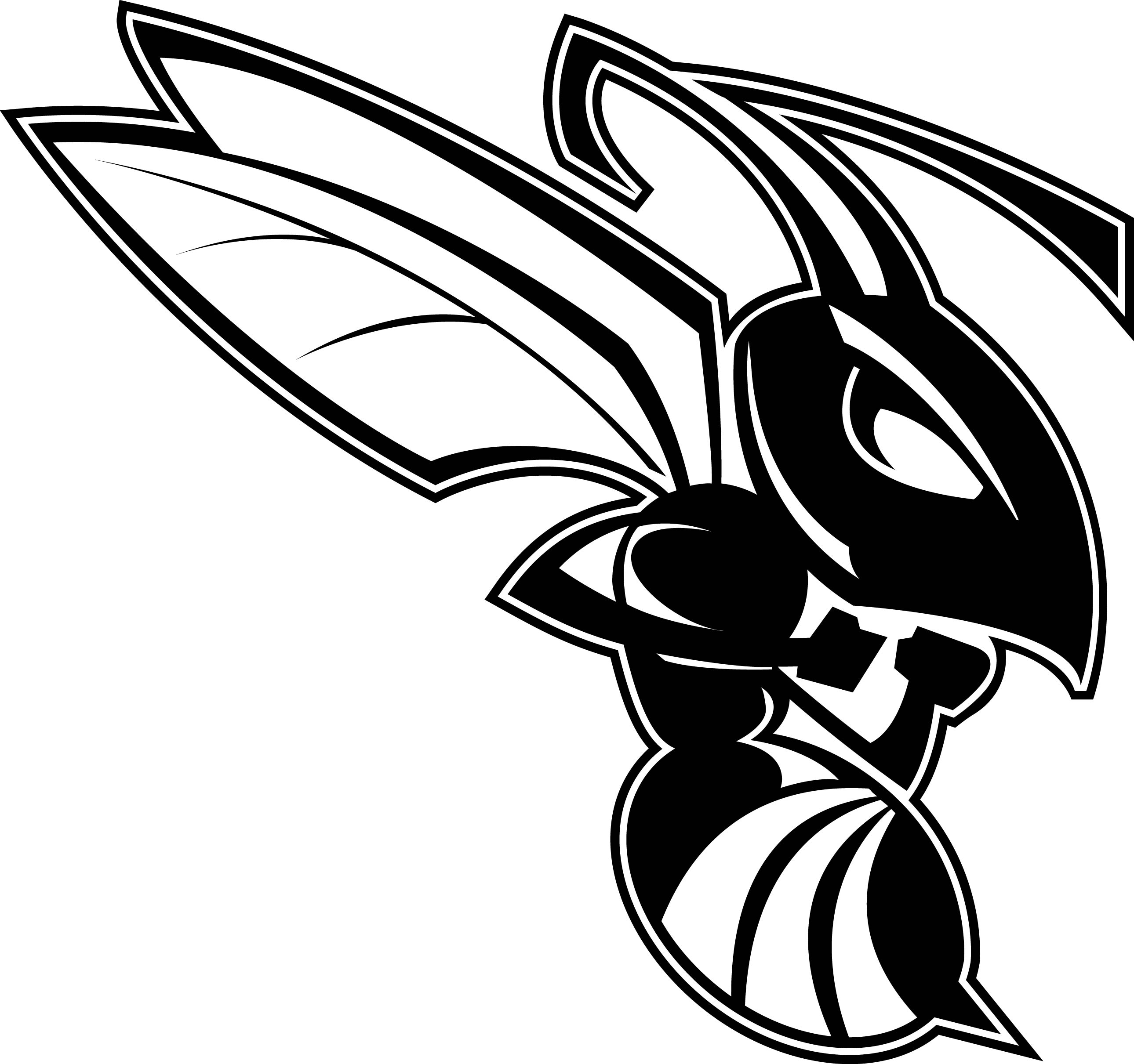 Hornet Logo Clipart Black