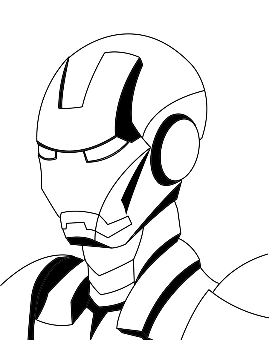 Iron Man Line Art Speed Paint - ClipArt Best - ClipArt Best